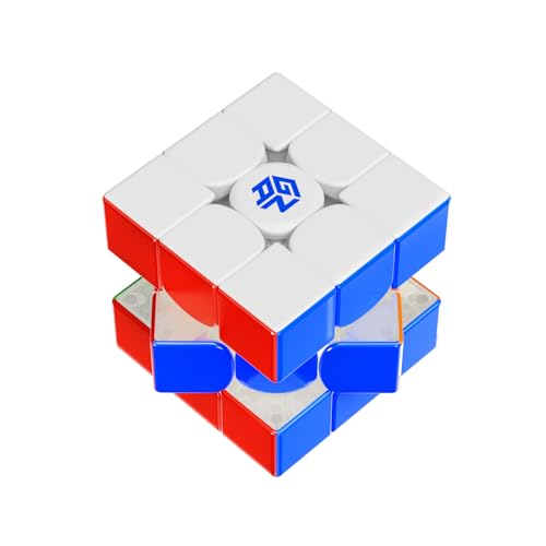 GAN 16 Maglev MAX Zauberwürfel Magnetisch Speed Cube 3x3 Magischer Speed Cube, mit 72 einstellbaren Kombinationen Flügelförmige Numerische IPG/GES+/Sichtbarer Magnet, Magic Cube Aufgerüstete Version von GAN