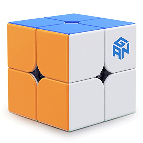 GAN 251 V2, 2x2 Speedcube Gans Mini Würfel Puzzlespiel 2x2x2 Zauberwürfel 51mm Spiel für Beginner (Stickerlos) von GAN