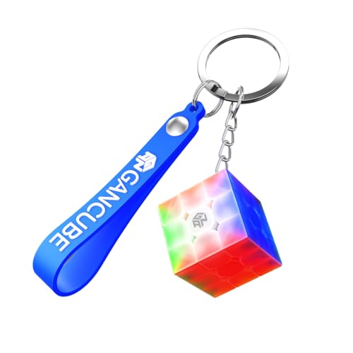 GAN 330 Mini Zauberwürfel Schlüsselanhänger 3x3 10. Jahrestag Edition, Cube Key Ring 30mm für Deine Schlüssel Oder als Stylischer Anhänger, Mini Speed Cube Schlüsselanhänger für Kinder und Erwachsene von GAN