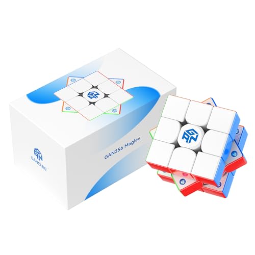 GAN356-Maglev Zauberwürfel Magnetisch 3x3, Profi SpeedCube 56cm, Magic Cube UV Coated für Kinder Erwachsene-2024 GAN356 Flagship von GAN