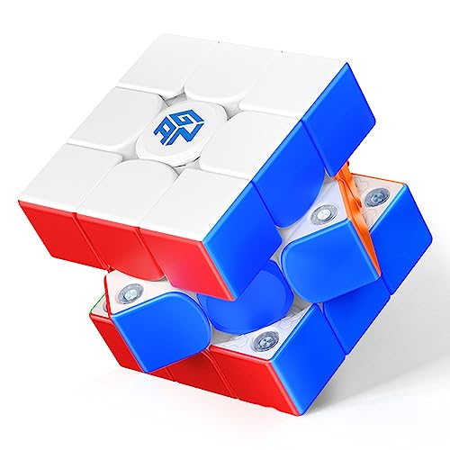 GAN 356ME Zauberwürfel Magnetisch Speed Cube 3x3, Magischer Speed Cube Stickerless, mit Flügelförmige Numerische IPG/GES+/Sichtbarer Magnet, Magic Cube Aufgerüstete GAN 356ME Zauberwürfel Magnetisch Speed Cube 3x3, Magischer Speed Cube Stickerless, mit Flügelförmige Numerische IPG/GES+/Sichtbarer Magnet, Magic Cube Aufgerüstete von GAN