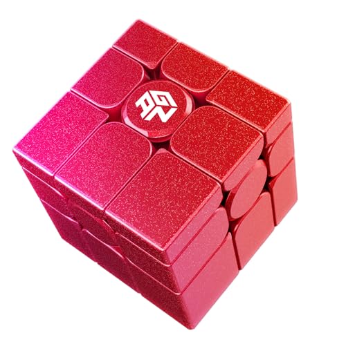GAN Mirror Cube UV Coated 3x3x3, Magic Speedcube Mirror Zauberwürfel Original, 3D Puzzle Magischer Würfel mit Sticker für Kinder und Erwachsene Lila, Löse durch die Form, Mirror-M-UV (Rot) GAN Mirror Cube UV Coated 3x3x3, Magic Speedcube Mirror Zauberwürfel Original, 3D Puzzle Magischer Würfel mit Sticker für Kinder und Erwachsene Lila, Löse durch die Form, Mirror-M-UV (Rot) von GAN