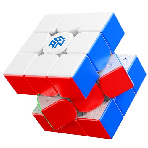 GAN14 Maglev Pro Zauberwürfel Magnetisch 3x3, Magic Speed Cube mit Pro Level Anti-POP & Anpassbarem Gefühl, Profi Speed Cube für Kinder Erwachsene Flagship Cube (Frost Coated) von GAN