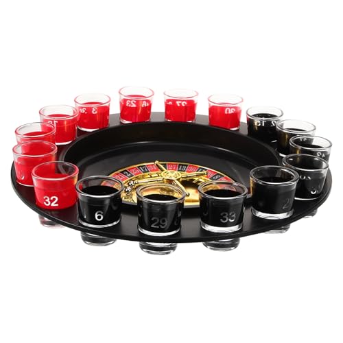 GANAZONO 1 Satz Weindrehteller Erwachsene Party lustig Spiel Trinken Drehscheibe drinkspiel unterhaltungsspiele Plattenspieler erschossenes Trinkspiel Trink-Roulette-Shot-Spiel Plastik GANAZONO 1 Satz Weindrehteller Erwachsene Party lustig Spiel Trinken Drehscheibe drinkspiel unterhaltungsspiele Plattenspieler erschossenes Trinkspiel Trink-Roulette-Shot-Spiel Plastik von GANAZONO
