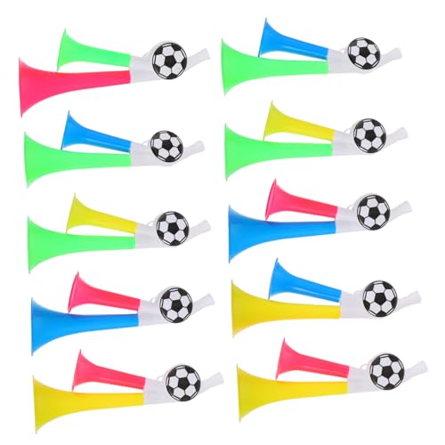 GANAZONO 10 Stück Teiliges Lautes Fußball Doppelrohr Horn aus Kraftvoller Fans Cheering Horn für Sportveranstaltungen Konzerte Festivals Bunte Zufällige Designs für Laute Jubelunterstützung GANAZONO 10 Stück Teiliges Lautes Fußball Doppelrohr Horn aus Kraftvoller Fans Cheering Horn für Sportveranstaltungen Konzerte Festivals Bunte Zufällige Designs für Laute Jubelunterstützung von GANAZONO