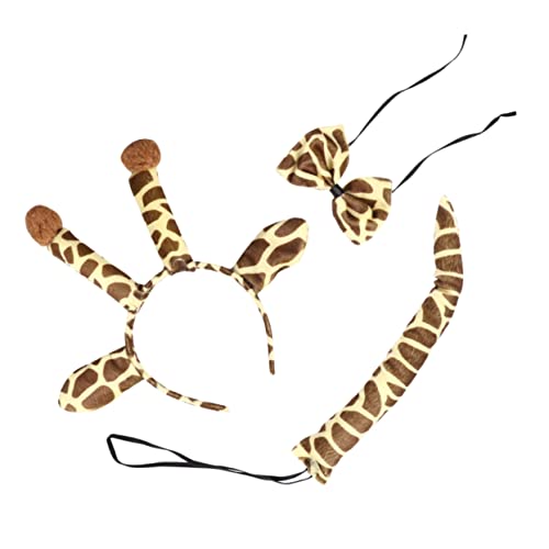 GANAZONO 1Satz Giraffen Kostümset für Zartes Tierkostüm mit Stirnband und Fliege Halloween Geburtstagsfeiern und Cosplay Langlebige Materialien für Stundenlangen Spaß GANAZONO 1Satz Giraffen Kostümset für Zartes Tierkostüm mit Stirnband und Fliege Halloween Geburtstagsfeiern und Cosplay Langlebige Materialien für Stundenlangen Spaß von GANAZONO