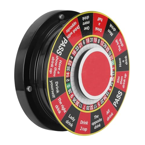 GANAZONO 1Stück Trinkspiel Roulette für Ktv Lustiges Partyspiel und Rot zu Bedienen Langlebig und Unterhaltsam für Unvergessliche Nächte von GANAZONO