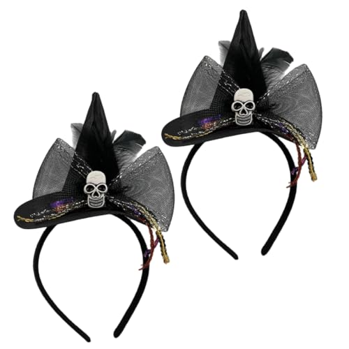 GANAZONO 2 Stück Halloween-kostüm Hexenhut-stirnbänder Halloween-kopfschmuck Hexenhut-haarreifen GANAZONO 2 Stück Halloween-kostüm Hexenhut-stirnbänder Halloween-kopfschmuck Hexenhut-haarreifen von GANAZONO