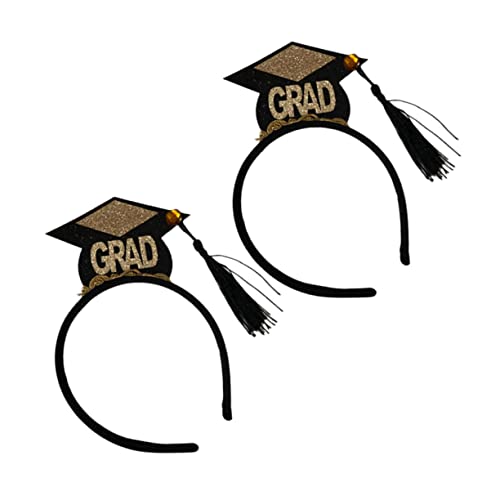 GANAZONO 2 Stück Mini Hut Kopfband mit Fransen Stilvolles Haaraccessoire für Abschlussfeiern Partybedarf Leicht für Unvergessliche Erinnerungsfotos und Festliche Anlässe GANAZONO 2 Stück Mini Hut Kopfband mit Fransen Stilvolles Haaraccessoire für Abschlussfeiern Partybedarf Leicht für Unvergessliche Erinnerungsfotos und Festliche Anlässe von GANAZONO