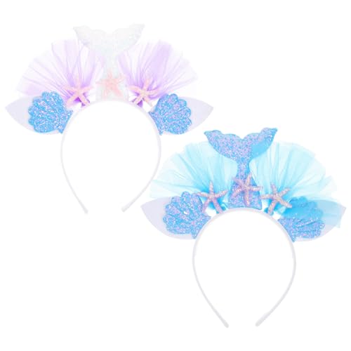 GANAZONO 2 Stück Teiliges Halloween Haarband mit Bunten Perlen Meerjungfrauen Haarschmuck Leichtes Komfortables Stirnband für Damen und Mädchen für Karneval Party und Fotosessions GANAZONO 2 Stück Teiliges Halloween Haarband mit Bunten Perlen Meerjungfrauen Haarschmuck Leichtes Komfortables Stirnband für Damen und Mädchen für Karneval Party und Fotosessions von GANAZONO