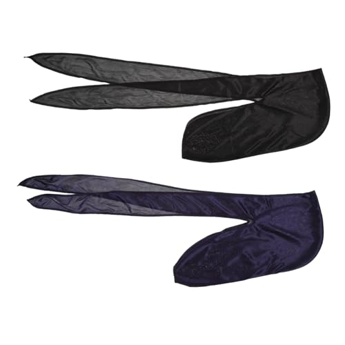 GANAZONO 2 Stück Teiliges Piratenhut Elastische mit Weitem Rand Vielseitig als Party Head Wraps und Sportmütze Komfortabel und Dehnbar für Jungen und Mädchen von GANAZONO