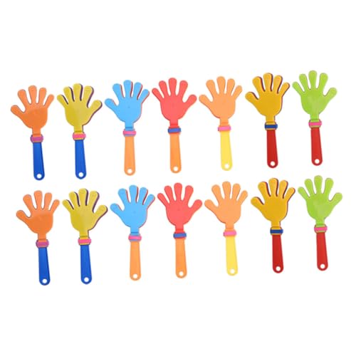 GANAZONO 20 Stück Teiliges Kunststoff Handklatscher Leichte Handklatscher Spielzeuge für Geräuschvolle Noisemaker für Kindergeburtstag und Partyspaß Zufällige Farbe von GANAZONO