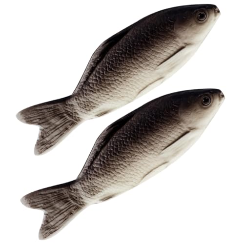 GANAZONO 2Stücke Kreatives Fischförmiges Umarmungskissen für Schlafzimmer Sofa als Lustiges für Zuhause Geschenkidee für Freunde und Familie Lebensechte Simulation von GANAZONO