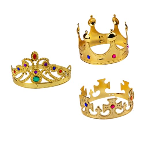 GANAZONO 3 Stück Teiliges Goldene Prinzessin Tiara für Mädchen Party Haarreifen für Geburtstag Rollenspiel und Kostümzubehör für Foto Requisiten GANAZONO 3 Stück Teiliges Goldene Prinzessin Tiara für Mädchen Party Haarreifen für Geburtstag Rollenspiel und Kostümzubehör für Foto Requisiten von GANAZONO