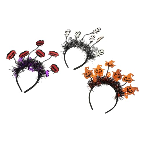 GANAZONO 3 Stücke Halloween Kostüm Stirnband Vampire Schädel Kürbis Haar Hoop Kopf Bopper Spooky Haar Zubehör Cosplay Party Dekorationen GANAZONO 3 Stücke Halloween Kostüm Stirnband Vampire Schädel Kürbis Haar Hoop Kopf Bopper Spooky Haar Zubehör Cosplay Party Dekorationen von GANAZONO