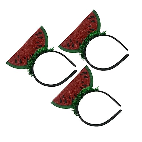 GANAZONO 3Stücke Wassermelonen Haarschmuck Stilvolle Haarreifen für Partys Cosplay und Dekoration Kopfschmuck für Unvergessliche GANAZONO 3Stücke Wassermelonen Haarschmuck Stilvolle Haarreifen für Partys Cosplay und Dekoration Kopfschmuck für Unvergessliche von GANAZONO