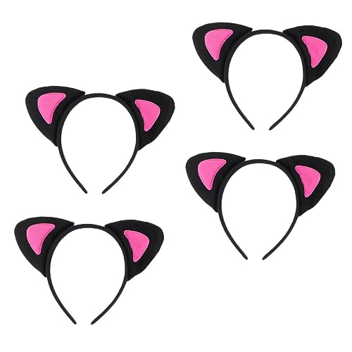 GANAZONO 4Stücke Katzenohren Haarreif Plüschige Tierkopfbedeckung Für Erwachsene Für Cosplay Partys Und Karneval Und Rosarot Für Kreative Looks GANAZONO 4Stücke Katzenohren Haarreif Plüschige Tierkopfbedeckung Für Erwachsene Für Cosplay Partys Und Karneval Und Rosarot Für Kreative Looks von GANAZONO
