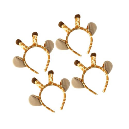 GANAZONO 4Stücke Teiliges Giraffen Haarband Lustige Kopfbedeckung für Partys Haaraccessoire für Cosplay und Festlichkeiten GANAZONO 4Stücke Teiliges Giraffen Haarband Lustige Kopfbedeckung für Partys Haaraccessoire für Cosplay und Festlichkeiten von GANAZONO