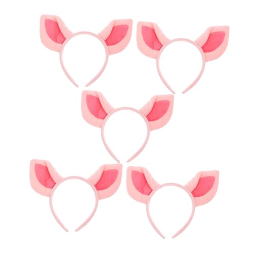 GANAZONO 5 Stück Stirnband Mit Schweineohren Ohren Von Nutztieren Cosplay-dekorationen Cosplay -requisite Cartoon-tier-kopfschmuck Tiere Stirnband Geburtstag Kopfschmuck Stoff Rosa GANAZONO 5 Stück Stirnband Mit Schweineohren Ohren Von Nutztieren Cosplay-dekorationen Cosplay -requisite Cartoon-tier-kopfschmuck Tiere Stirnband Geburtstag Kopfschmuck Stoff Rosa von GANAZONO