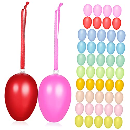 GANAZONO 50 Stück Teiliges Dekorative Plastikeier mit Aufhängeschnüren Wiederverwendbare DIY Bastel Eier für Osterkörbe Bemalen und Hängen Leichte und Robuste Osterdekoration für Familien GANAZONO 50 Stück Teiliges Dekorative Plastikeier mit Aufhängeschnüren Wiederverwendbare DIY Bastel Eier für Osterkörbe Bemalen und Hängen Leichte und Robuste Osterdekoration für Familien von GANAZONO