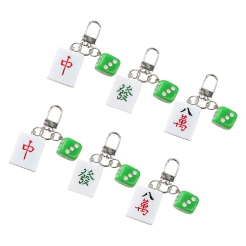 GANAZONO 6 Stück Mahjong Schlüsselanhänger Kreative Schlüsselbund Dekoration Kunstharz Mahjong Anhänger Vielseitig Einsetzbar Partys und Familientreffen GANAZONO 6 Stück Mahjong Schlüsselanhänger Kreative Schlüsselbund Dekoration Kunstharz Mahjong Anhänger Vielseitig Einsetzbar Partys und Familientreffen von GANAZONO