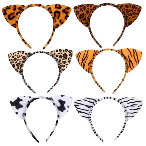 GANAZONO 6Stücke Tier Ohren Stirnbänder Katzenohren Haarreifen Für Cosplay Kopfbedeckung Für Halloween Fasching Und Karneval Verschiedene Designs GANAZONO 6Stücke Tier Ohren Stirnbänder Katzenohren Haarreifen Für Cosplay Kopfbedeckung Für Halloween Fasching Und Karneval Verschiedene Designs von GANAZONO