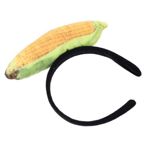 GANAZONO Corn Headband Lustiges Haarband für Erwachsene Weiches und Rutschfestes Design zum Waschen Make Up für Partys Bezauberndes Mais Accessoire von GANAZONO