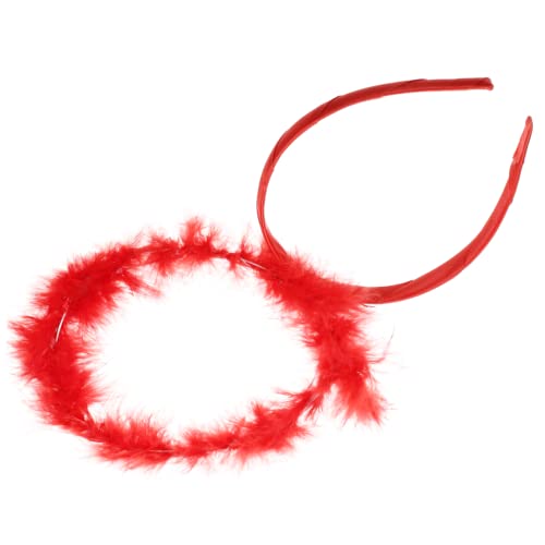 GANAZONO Engels Kopfschmuck Haarreif Rot Eleganter Haarschmuck für Karneval Halloween Cosplay und Party Detailreiche Verarbeitung Vielseitiges Accessoire für und Feenkostüme von GANAZONO