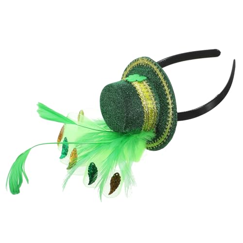 GANAZONO Feder Stirnband Stirnbänder Plüsch St. Patricks Day für St Patrick Stirnband haarreif mit hut haarreif mit federn St. Patricks Day Haarreifen Haarschmuck für Frauen Stoff Green GANAZONO Feder Stirnband Stirnbänder Plüsch St. Patricks Day für St Patrick Stirnband haarreif mit hut haarreif mit federn St. Patricks Day Haarreifen Haarschmuck für Frauen Stoff Green von GANAZONO