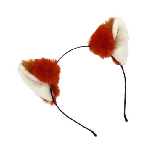 GANAZONO Flauschiges Fuchsohren Stirnband Für Halloween Tier Cosplay Kopfschmuck Haarreif Rot Für Kostümpartys Und Weihnachtsfeiern Niedliches Accessoire Für Damen GANAZONO Flauschiges Fuchsohren Stirnband Für Halloween Tier Cosplay Kopfschmuck Haarreif Rot Für Kostümpartys Und Weihnachtsfeiern Niedliches Accessoire Für Damen von GANAZONO