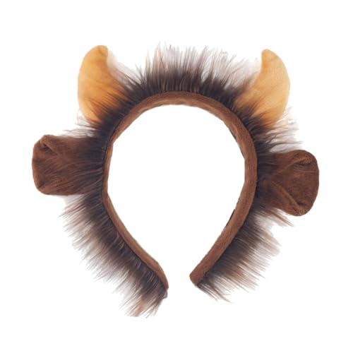 GANAZONO Gelbe Hornkopf Reifen Tierstirnbänder für Damen Kuh-Stirnband Hörner Hornstirnband für Damen Bullen-Stirnband Tierstirnband Haarband aus Kuhhorn Stirnbänder mit Tierohren Stoff GANAZONO Gelbe Hornkopf Reifen Tierstirnbänder für Damen Kuh-Stirnband Hörner Hornstirnband für Damen Bullen-Stirnband Tierstirnband Haarband aus Kuhhorn Stirnbänder mit Tierohren Stoff von GANAZONO