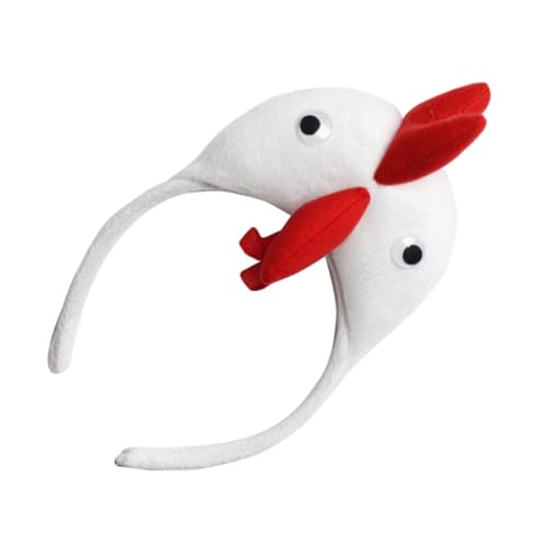 GANAZONO Hahn Haarreif Cartoon Kopfschmuck für Mädchen Bequemes Cosplay Stirnband für Party Festliche Hühnerkostüm Dekoration Geeignet für Fotoshootings und Karneval von GANAZONO