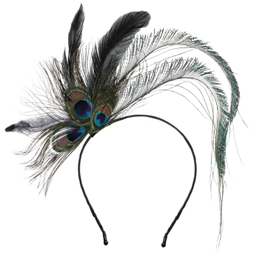 GANAZONO Hair Hoop Indisches Stirnband mit Buntem Federkopfschmuck für Karneval Partys Hochzeiten und Festivals für Damen und Herren GANAZONO Hair Hoop Indisches Stirnband mit Buntem Federkopfschmuck für Karneval Partys Hochzeiten und Festivals für Damen und Herren von GANAZONO