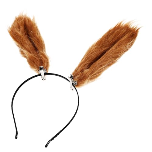 GANAZONO Handgefertigtes Hasenohren Stirnband Plüsch Kaninchen Ohr Haarreif Leicht und Langlebig Niedliches Accessoire für Party Karneval Cosplay von GANAZONO