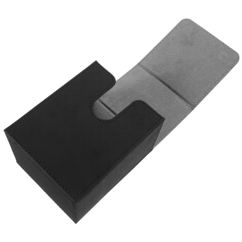 GANAZONO Karton Bindemittel Poker Inhaber Spiel Monopol Lader Studio Fall Handel Streichhölzer Karte Aufbewahrungsbehälter Aufbewahrungsorganisator Decks -Organizer Grey -Leder von GANAZONO