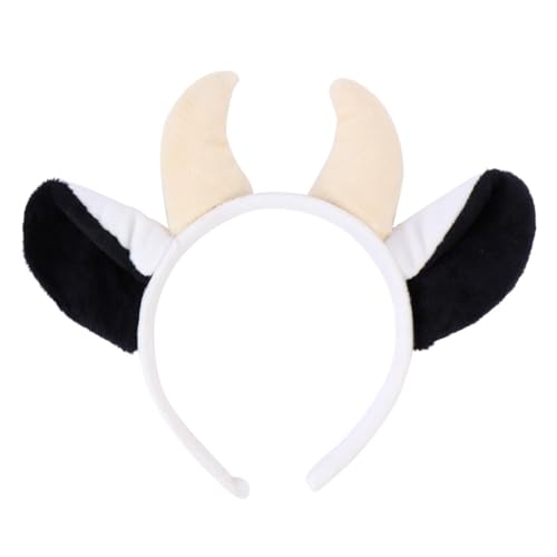 GANAZONO Plüsch Kuh Ohr Haarreif mit Hörnern Einzigartiges Party Haaraccessoire Geeignet für Erwachsene für Kostümpartys Karneval Halloween und Cosplay GANAZONO Plüsch Kuh Ohr Haarreif mit Hörnern Einzigartiges Party Haaraccessoire Geeignet für Erwachsene für Kostümpartys Karneval Halloween und Cosplay von GANAZONO