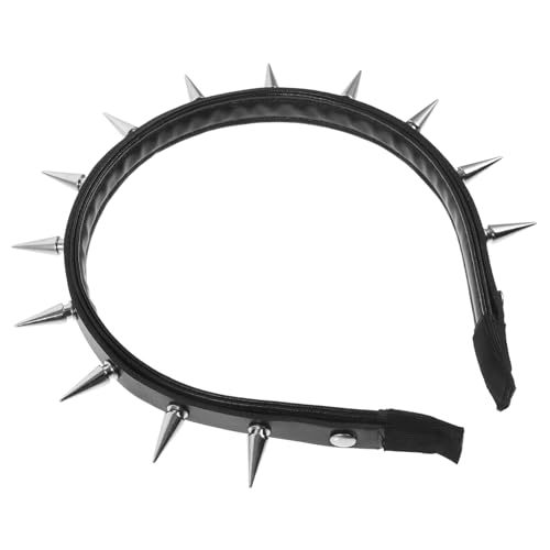 GANAZONO Punk Rock Haarreif mit Nieten Dekoratives Gothic Stirnband für Halloween und Cosplay Modeaccessoire für Tanzpartys und Modenschauen Leicht und Stabil für Damen von GANAZONO