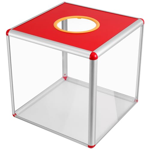 GANAZONO Quadratische Lotteriebox Tombola-Ballspielbox Multifunktionale Aufbewahrungsbox Für Ticketkarten Bonus-Ziehungsbox Für Geschäftliches Fundraising-Zubehör 30 cm von GANAZONO