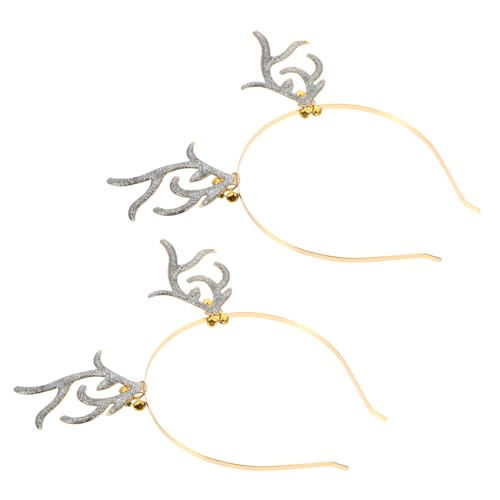 GANAZONO Rentier Haarreif mit Glitzer und Glocken Teiliges Weihnachts Haarschmuck für Erwachsene für Partys Karneval und Festliche Anlässe GANAZONO Rentier Haarreif mit Glitzer und Glocken Teiliges Weihnachts Haarschmuck für Erwachsene für Partys Karneval und Festliche Anlässe von GANAZONO