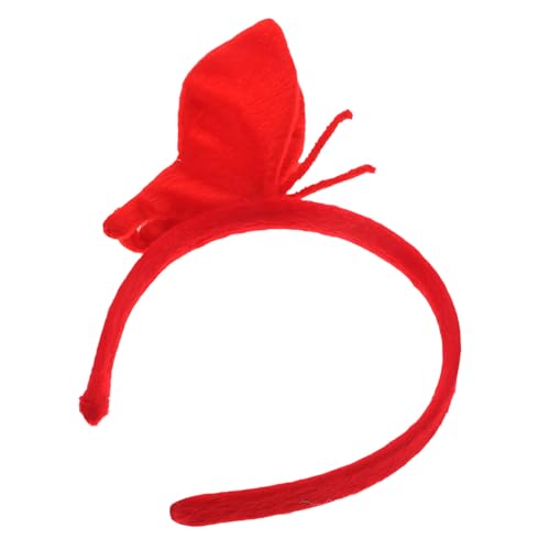 GANAZONO Schmetterling Haarband Rot Leichtes Haarschmuck Stirnband Damen Party Karneval Geburtstagsfeier Fasching Kopfschmuck Mädchen Accessoire von GANAZONO