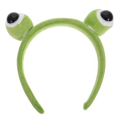 GANAZONO Stirnband Froschkopfkostüm Frosch-Stirnbänder für Frauen Frosch Kopfbedeckung Frosch-Haarband Frosch-Geburtstagsparty-Dekoration Froschaugen-Haarband Tierkopf-Bopper Plastik Grün GANAZONO Stirnband Froschkopfkostüm Frosch-Stirnbänder für Frauen Frosch Kopfbedeckung Frosch-Haarband Frosch-Geburtstagsparty-Dekoration Froschaugen-Haarband Tierkopf-Bopper Plastik Grün von GANAZONO