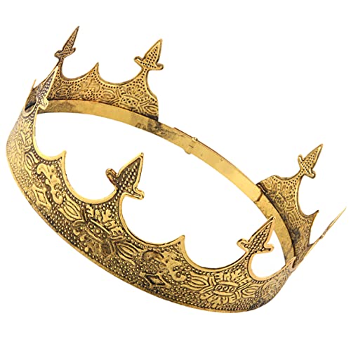 GANAZONO Vintage Erwachsene Krone Kopfbedeckung Einstellbare Barock Tiara für Karneval Geburtstagsfeiern und Cosplay Performance Requisite für Besondere Anlässe GANAZONO Vintage Erwachsene Krone Kopfbedeckung Einstellbare Barock Tiara für Karneval Geburtstagsfeiern und Cosplay Performance Requisite für Besondere Anlässe von GANAZONO