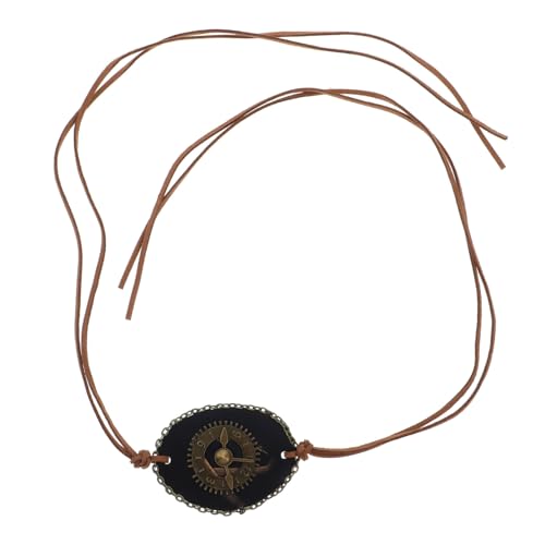 GANAZONO Vintage Steampunk Augenklappe mit Zahnraddesign Elastisches Atmungsaktives Augenpflaster für Erwachsene Leichtes Cosplay Party Zubehör für Halloween und Maskenball Zufällige Farbe von GANAZONO