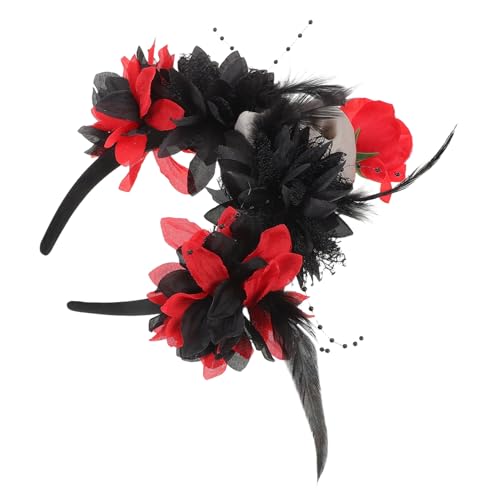 GANAZONO -horror-kopfschmuck: Blumen-stirnband, Blumenkrone, Haarband, Damen-haarreif, Mexikanisches, Gruseliges Kopfstück Für Halloween, Eltern-kind-party-kostüm von GANAZONO