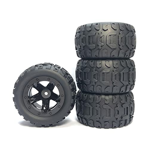 GANMEI 4 StüCk GroßEs Reifen Verbreiterung Rad für WLtoys 144001 124016 124018 124019 12428 16889 RC Auto Upgrade Teile, 2, 500246854A1, Schwarz von GANMEI