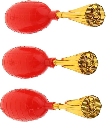 Wasserspritzspielzeug, Wassersprühring, kniffliges Spielzeug, Spoof, Aprilscherz, kniffliger Streich Gag und praktische Witze, Neuheit und Gag-Spielzeug, 3 Stück (rot) von GANPUB