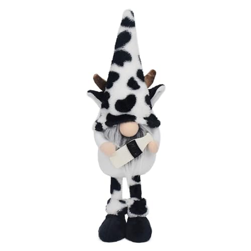 GAOFESA Kuh-Puppen-Saison Kuh-Plüschfigur für Bauernhäuser, Heimdekoration, schwarz-weiß gemustert GAOFESA Kuh-Puppen-Saison Kuh-Plüschfigur für Bauernhäuser, Heimdekoration, schwarz-weiß gemustert von GAOFESA