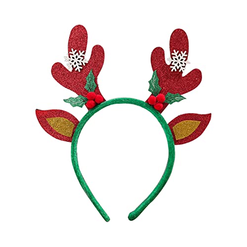 GAOFESA Roter Haarreif mit Geweih, Cartoon-Motiv, Frohe Weihnachten, Kopfschmuck, Brillenrahmen, Erwachsene, Kinder, Geschenke, Noel-Spielzeug GAOFESA Roter Haarreif mit Geweih, Cartoon-Motiv, Frohe Weihnachten, Kopfschmuck, Brillenrahmen, Erwachsene, Kinder, Geschenke, Noel-Spielzeug von GAOFESA