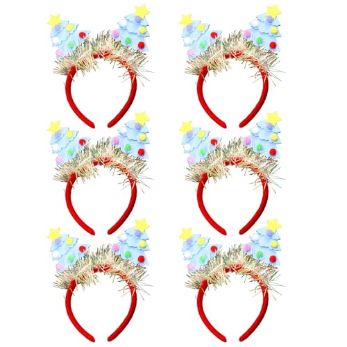 GAOFESA Strapazierfähiger Filz-Kopfschmuck, waschbar, Weihnachtsausrüstung, Maskeraden für verschiedene Altersgruppen, Unisex, 6 Stück GAOFESA Strapazierfähiger Filz-Kopfschmuck, waschbar, Weihnachtsausrüstung, Maskeraden für verschiedene Altersgruppen, Unisex, 6 Stück von GAOFESA