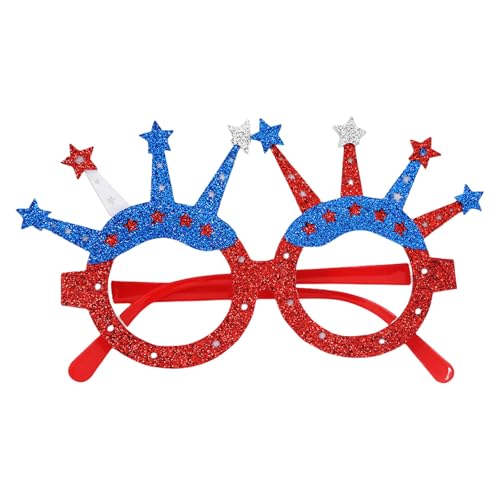 GAOFESA Unabhängigkeitstag Flagge druckt Brille rot blau und weiß für 4. Juli Party-Dekoration von GAOFESA